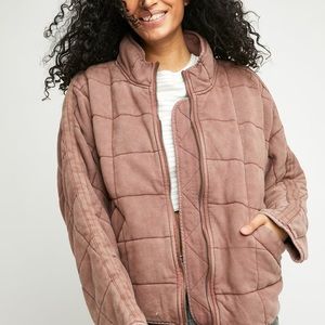 Free People DolmannJacket in Cherry Cola